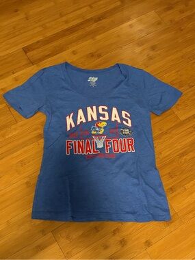 Kansas Jayhawks Final Four 2022 Blue Tee